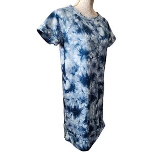 Chico's Zenergy Blue Tie-Dye Dress/Cover-up size 4/6